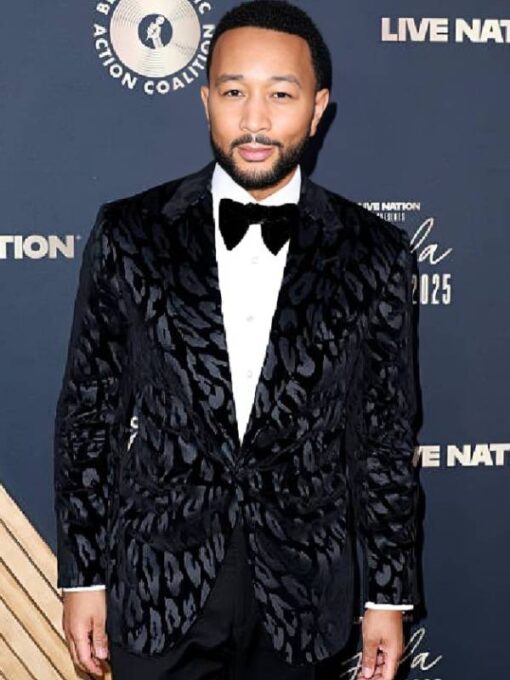 2025 ANNUAL BMAC Gala John Legend Printed Blazer