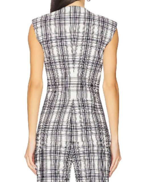 Only Murders in the Building Selena Gomez Plaid Vest