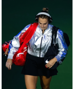 Aryna Sabalenka 2025 US Open Silver Crop Jacket