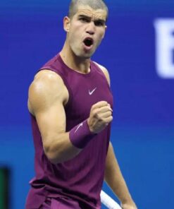 2025 US Open Carlos Carlos Alcaraz Purple Tank Top