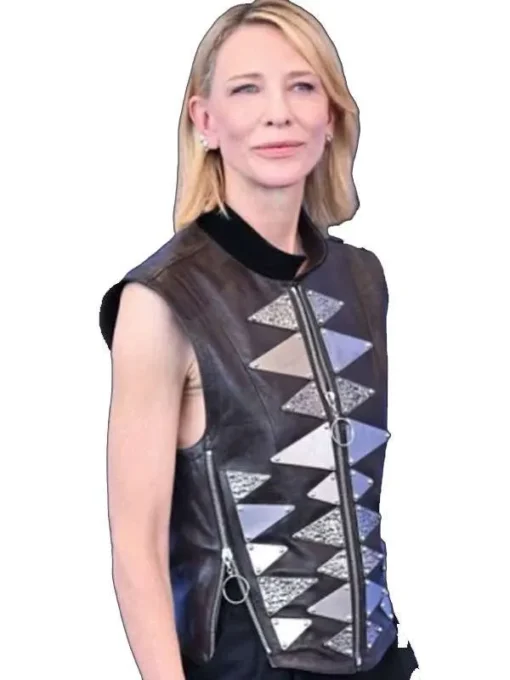 Father Mother Sister Brother Cate Blanchett Leather Vest