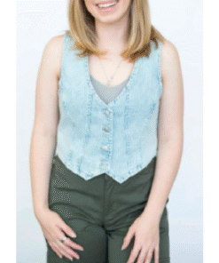 Off Campus S01 Ella Bright Blue Striped Vest