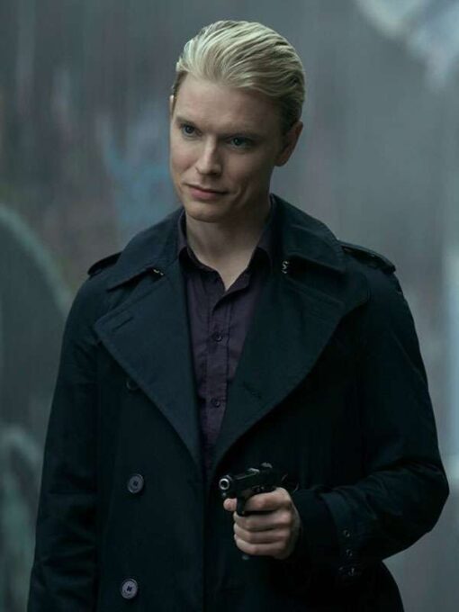 Freddie Fox The Sandman S02 Black Trench Coat