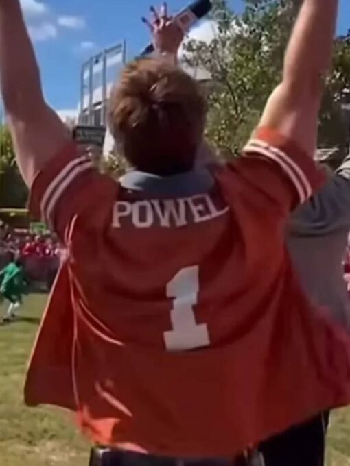 Glen Powell Kristin Juszczyk Texas Longhorns Shirt