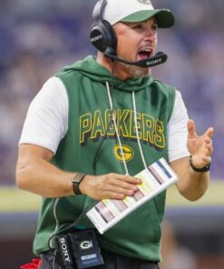 Matt LaFleur Packers Sideline Sleeveless Hoodie