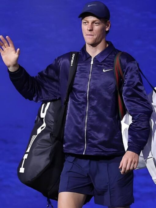 2025 US Open Jannik Sinner Blue Jacket