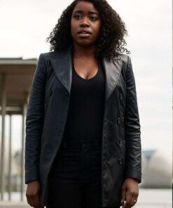 Kirby Howell-Baptiste The Sandman S02 Leather Coat