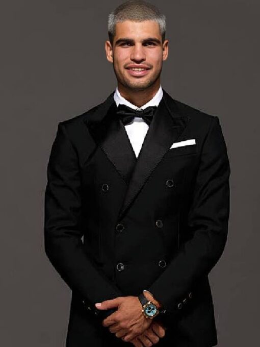 Laver Cup 2025 Carlos Alcaraz Black Suit