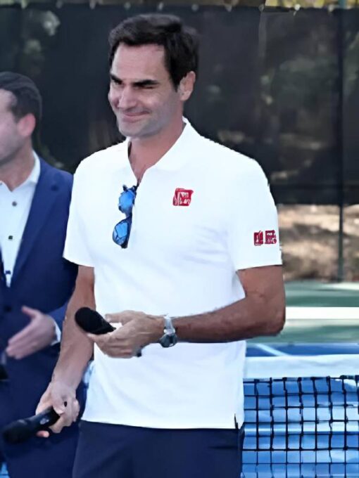 Laver Cup 2025 Roger Federer White Polo Shirt