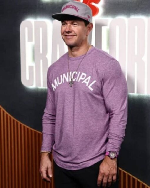 Mark Wahlberg Attends Netflix Canelo v Crawford Fight Sweatshirt