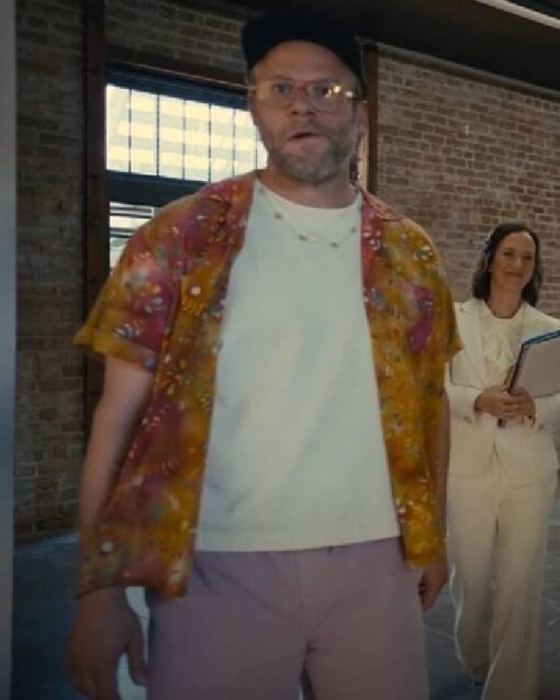 Platonic Seth Rogen Printed Short Sleeve Shirt