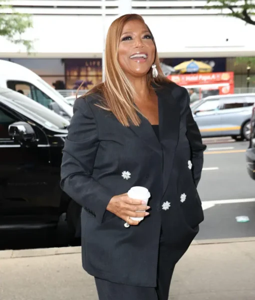 Explore must-have fashion items like Miranda Cosgrove's suede cropped jacket and the iconic Queen Latifah blazer for a stylish upgrade.