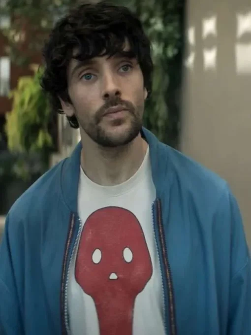 Colin Morgan The Sandman S02 Blue Bomber Jacket