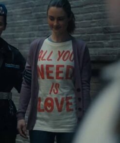 The Twisted Tale of Amanda Knox Grace Van Patten “ALL YOU NEED IS LOVE” Printed T-Shirt