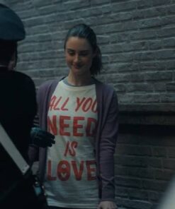 The Twisted Tale of Amanda Knox Grace Van Patten “ALL YOU NEED IS LOVE” Printed T-Shirt