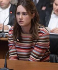 The Twisted Tale of Amanda Knox Grace Van Patten Striped Sweatshirt