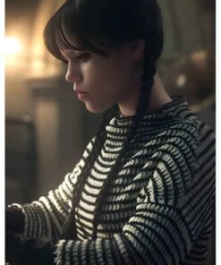 Wednesday S02 Jenna Ortega Striped Sweater